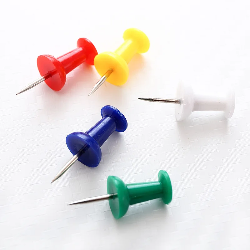 200 Pcs Colored Pushpins Crafts Push Pins 5 Colors Mixed Color Press Nail Cork Board Thumb Tacks School Supplies Stationery 
200 Pcs Colored Pushpins Crafts Push Pins 5 Colors Mixed Color Press Nail Cork Board Thumb Tacks School Supplies Stationery