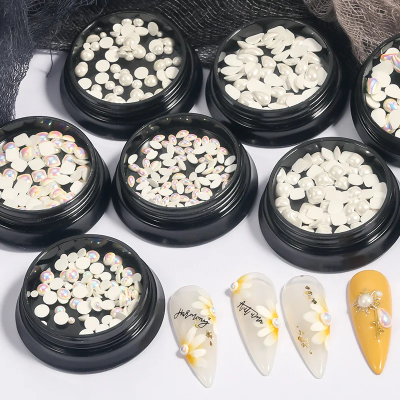 Nail Special-shaped Flat-bottomed Pearl Electroplating AB Symphony White Does Not Fade DIY Nail Aty Exquisitenes Decorations Hot
Nail Special-shaped Flat-bottomed Pearl Electroplating AB Symphony White Does Not Fade DIY Nail Aty Exquisitenes Decorations Hot