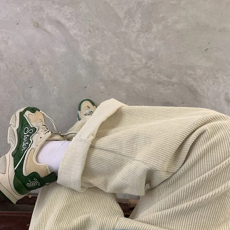 Casual Pants Women Winter Solid Corduroy Wide Leg Trousers Plus Velvet Female Warm All-match Loose Harajuku Stylish Leisure New
Casual Pants Women Winter Solid Corduroy Wide Leg Trousers Plus Velvet Female Warm All-match Loose Harajuku Stylish Leisure New
