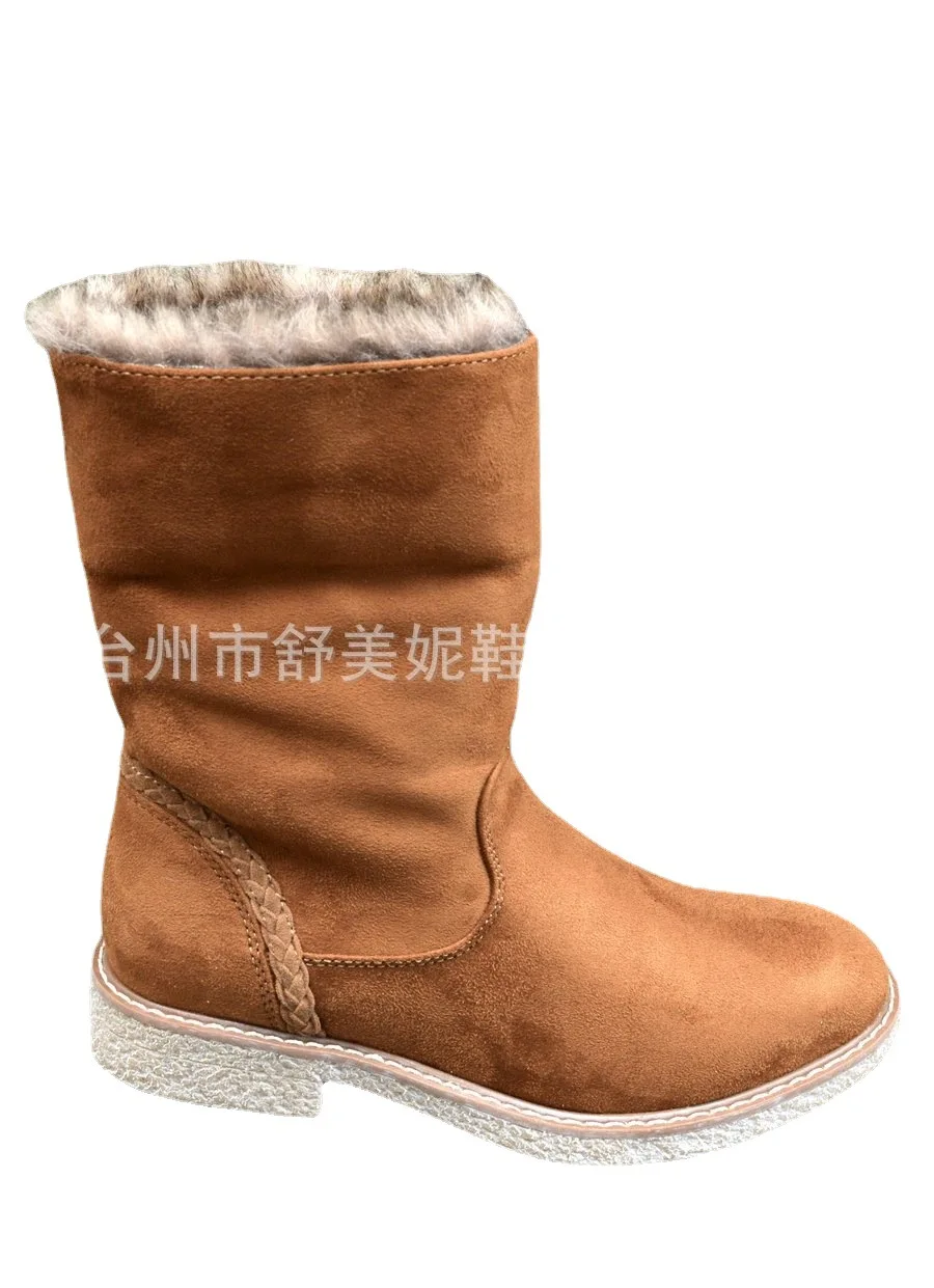 Осенне-зимние женские короткие сапоги, удобные хлопковые сапоги на толстой подошве, теплая обувь средней длины, уличные зимние сапоги
Осенне-зимние женские короткие сапоги, удобные хлопковые сапоги на толстой подошве, теплая обувь средней длины, уличные зимние сапоги