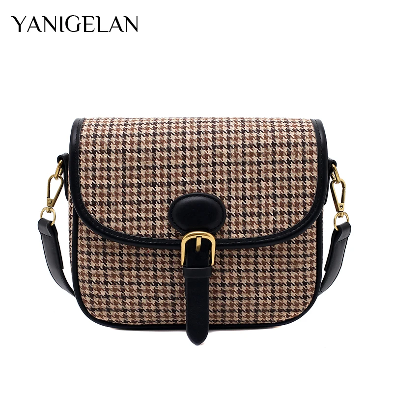 Vintage Flap Plaid Women Shoulder Bag Retro Chain Crossbody Bag For Ladies Leather Small Square Messenger Bag sacs bandoulire
Vintage Flap Plaid Women Shoulder Bag Retro Chain Crossbody Bag For Ladies Leather Small Square Messenger Bag sacs bandoulire