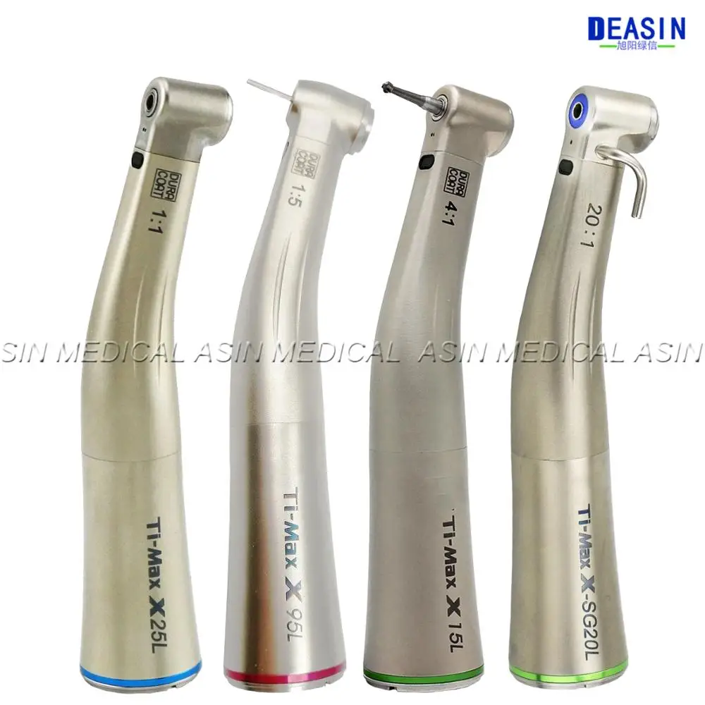 Dental LED Fiber Optic Straight Nose Contra Angle Low Speed Handpiece 1:1/1:5/20:1 Dental Handpiece X25L/X95L/X-SG20L/X65L
Dental LED Fiber Optic Straight Nose Contra Angle Low Speed Handpiece 1:1/1:5/20:1 Dental Handpiece X25L/X95L/X-SG20L/X65L