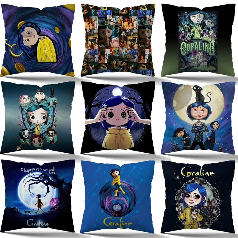 Coraline Pillow Case 45cm Home Sofa Chair Car Cushion Cover Decoration Kids Anime Pillowcover No Pillow Insert Boys Girls Gifts
Coraline Pillow Case 45cm Home Sofa Chair Car Cushion Cover Decoration Kids Anime Pillowcover No Pillow Insert Boys Girls Gifts