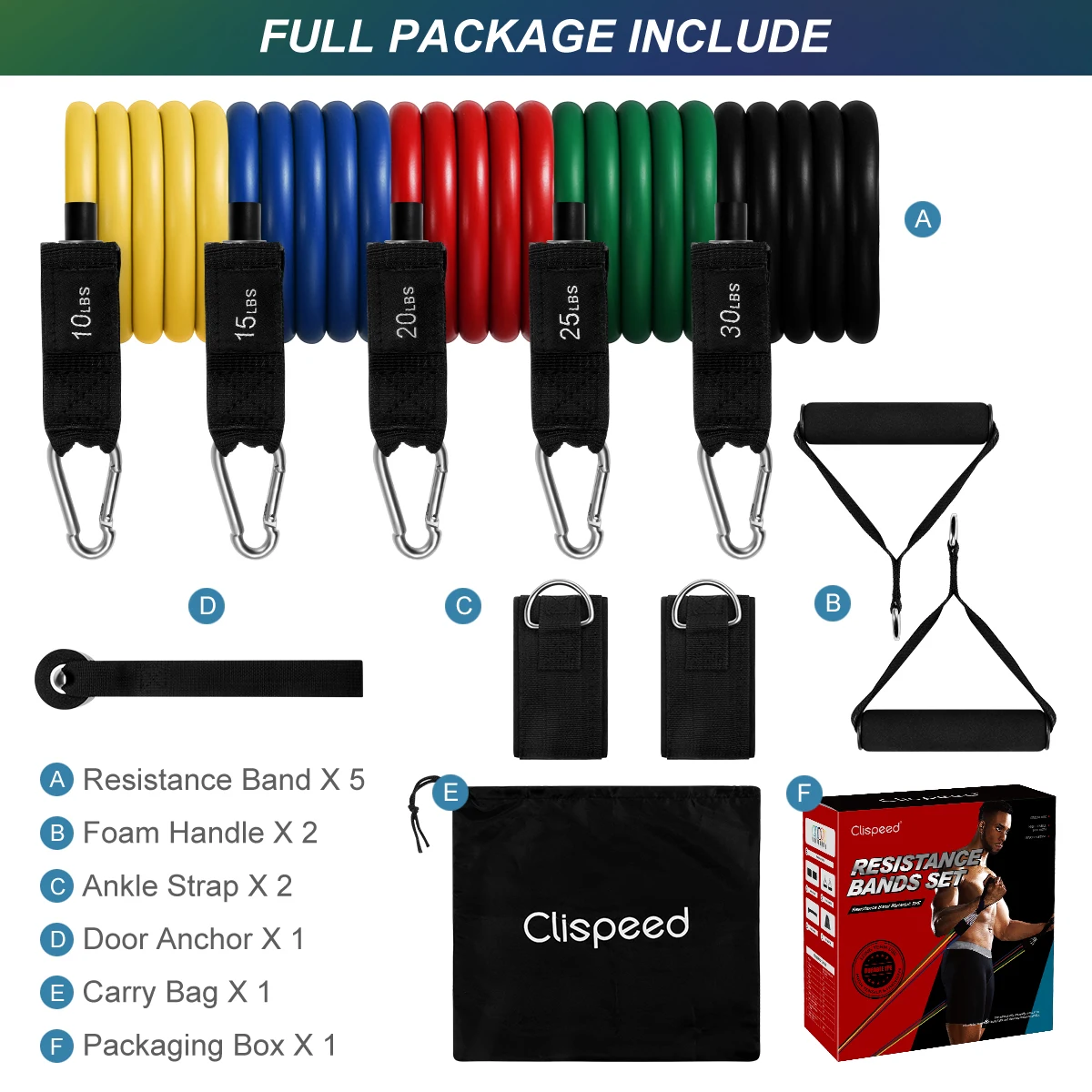 11PCS/Set Resistance Bands Set Stackable Workout Fitness Bands with Door Anchor Ankle Straps Handles Storage Bag for Gymnastics
11PCS/Set Resistance Bands Set Stackable Workout Fitness Bands with Door Anchor Ankle Straps Handles Storage Bag for Gymnastics