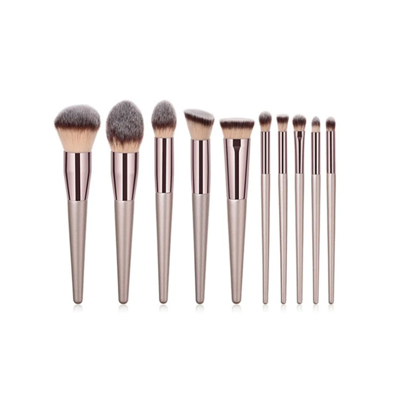 10 Makeup Brushes Champagne Gold Set Loose Powder Beauty Tool Paint Bevel Trimming Blush Flame Highlight Eye Medium Foundation
10 Makeup Brushes Champagne Gold Set Loose Powder Beauty Tool Paint Bevel Trimming Blush Flame Highlight Eye Medium Foundation