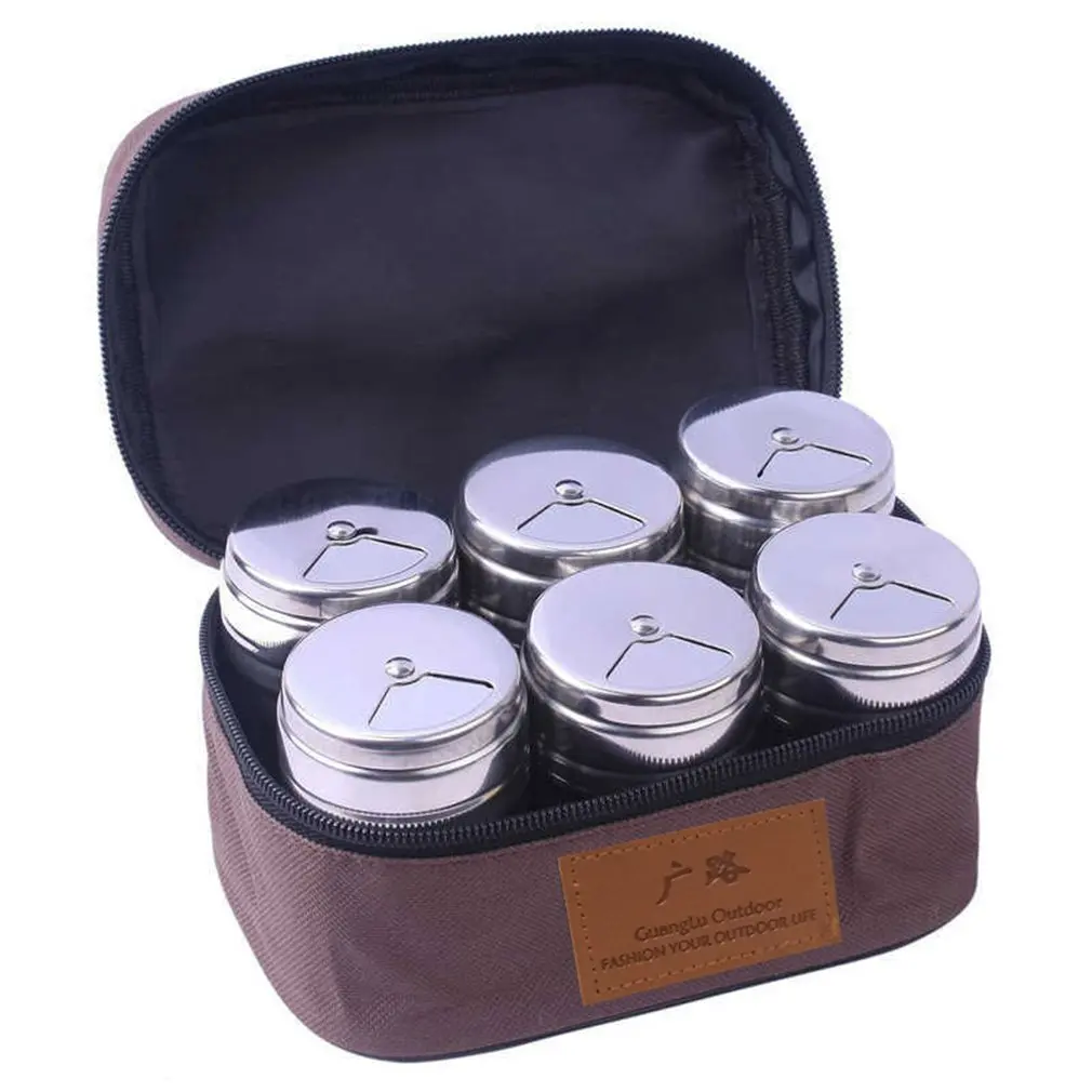 New Portable Outdoor Barbecue Seasoning Pot Set Stainless Steel Kitchen Seasoning Bottle Seasoning Container Camping Kitchenware
New Portable Outdoor Barbecue Seasoning Pot Set Stainless Steel Kitchen Seasoning Bottle Seasoning Container Camping Kitchenware
