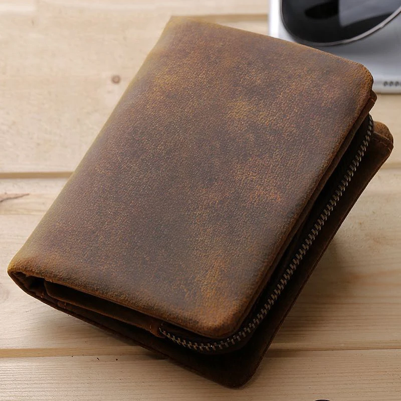 100% Genuine Leather Men Wallet Coin Purse Small Mini Card Holder Chain Male Walet Pocket purse
100% Genuine Leather Men Wallet Coin Purse Small Mini Card Holder Chain Male Walet Pocket purse
