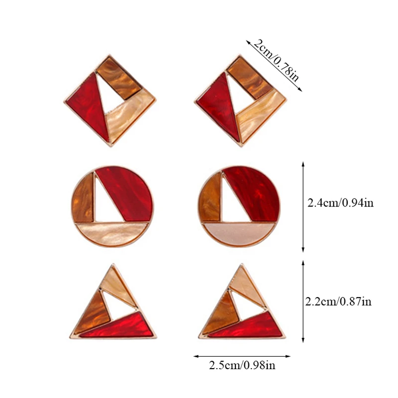 Fashionable Earrings Fashion Trend Ms Decoration Earrings Colourful Matching Earrings Geometric Accessories Wholesale Earrings
Fashionable Earrings Fashion Trend Ms Decoration Earrings Colourful Matching Earrings Geometric Accessories Wholesale Earrings