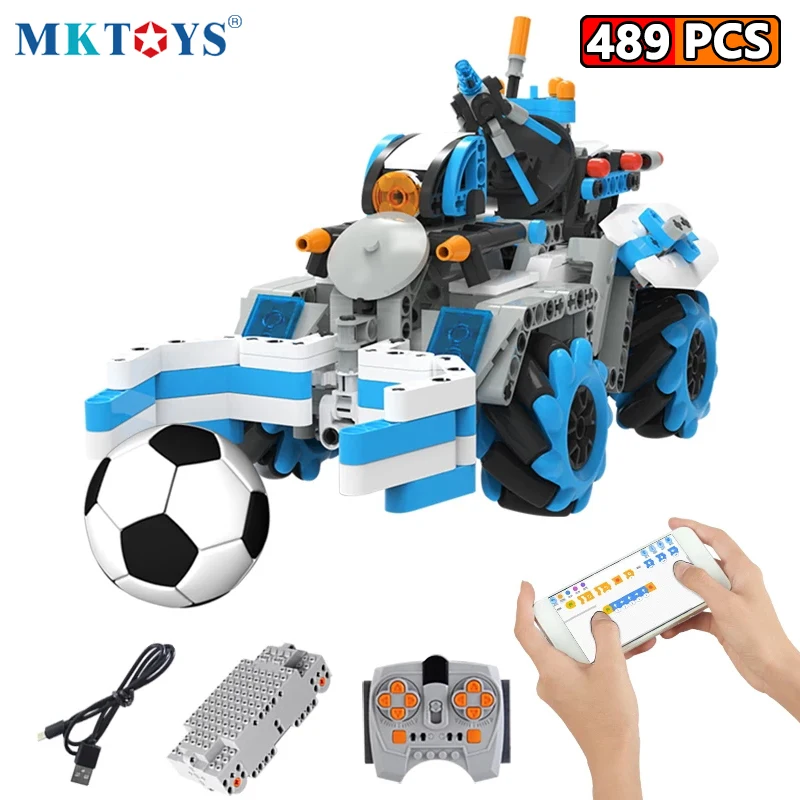 489PCS City Electric RC Car Football Set Building Blocks Technical APP Remote Control Vehicle Brick Toy For Children
489PCS City Electric RC Car Football Set Building Blocks Technical APP Remote Control Vehicle Brick Toy For Children