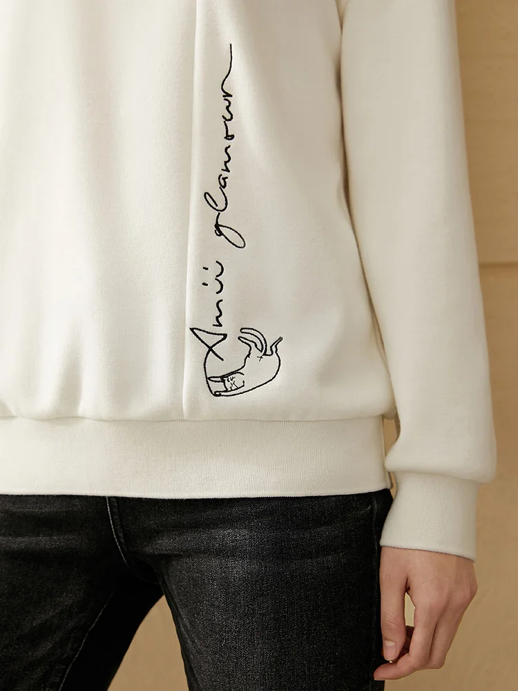 Amii Minimalism Winter Causal Sweatshirt Women Fashion Oneck Embroidery Full Sleeve Female Pullover Women's Tops 12030553
Amii Minimalism Winter Causal Sweatshirt Women Fashion Oneck Embroidery Full Sleeve Female Pullover Women's Tops 12030553