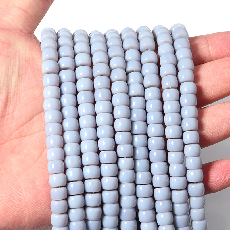 8 * 6 mm 0.8 mm Hole Glass Spacer Beads Round Light Gray Loose Beads For Jewelry Making Necklace Bracelets DIY
8 * 6 mm 0.8 mm Hole Glass Spacer Beads Round Light Gray Loose Beads For Jewelry Making Necklace Bracelets DIY