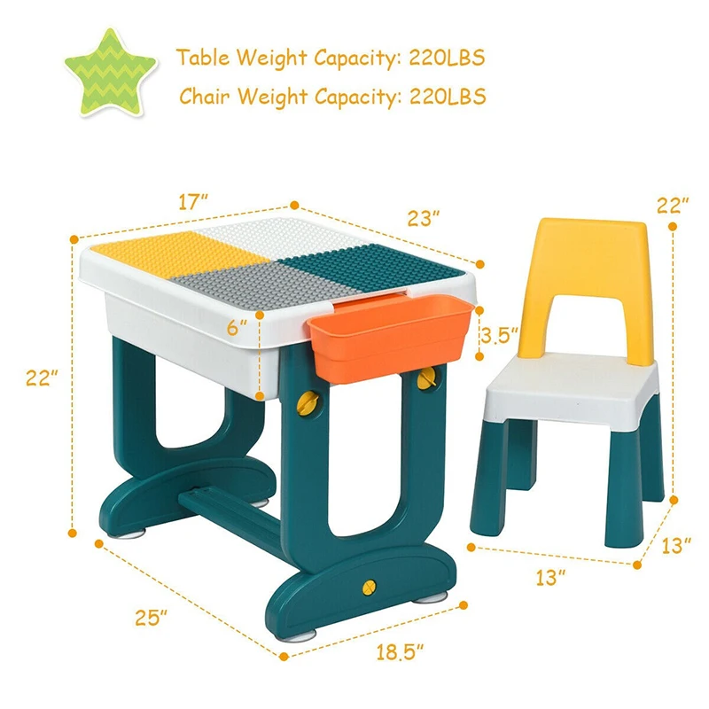 5 In 1 Kids Activity Table Set Multifunctional Double Sided Board Large Table Case Two Extra Baskets High Quality ABS Baby Table
5 In 1 Kids Activity Table Set Multifunctional Double Sided Board Large Table Case Two Extra Baskets High Quality ABS Baby Table