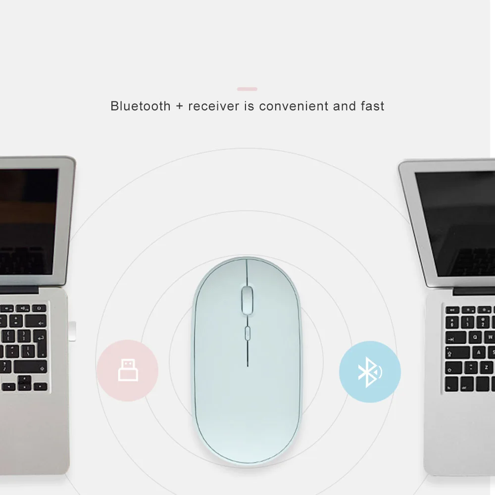 Wireless Mouse Mute Ultra-thin 2.4G Rechargeable Bluetooth Mini USB Mouse for Laptop Desktop Computer Accessories
Wireless Mouse Mute Ultra-thin 2.4G Rechargeable Bluetooth Mini USB Mouse for Laptop Desktop Computer Accessories