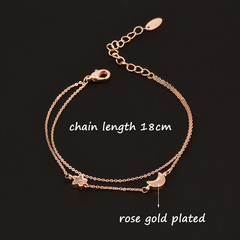 LEEKER Vintage 2 Layers Heart Cross Moon Star Chain Bracelet For Women Rose Gold Silver Color Statement Jewelry 288 LK7
LEEKER Vintage 2 Layers Heart Cross Moon Star Chain Bracelet For Women Rose Gold Silver Color Statement Jewelry 288 LK7