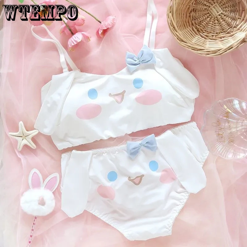 Kawaii Bras for Women Sexy Lingerie Set Wireless Push Up Bra Women White Bralette Underwear
Kawaii Bras for Women Sexy Lingerie Set Wireless Push Up Bra Women White Bralette Underwear