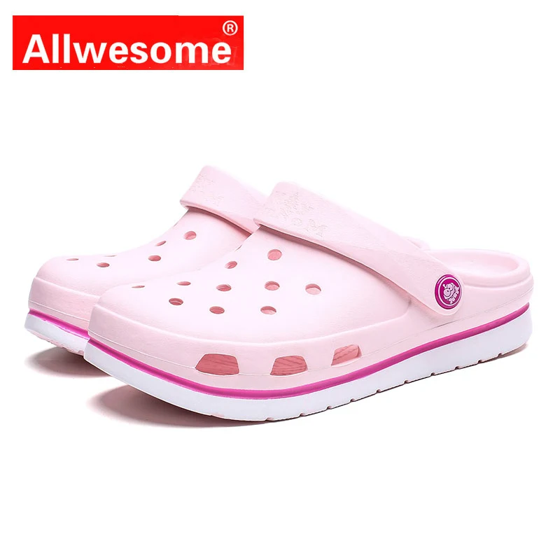 Allwesome Women Sandals Summer Beach Comfortable Pink Summer Shoes Breathable Cartoon Cute Rubber Clogs Outdoor Slides
Allwesome Women Sandals Summer Beach Comfortable Pink Summer Shoes Breathable Cartoon Cute Rubber Clogs Outdoor Slides