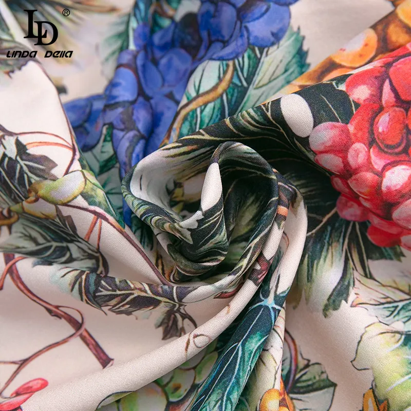LD LINDA DELLA Women Fashion Summer Vintage Midi Dress Female Designer Long sleeve Vegetables Print Elastic waist Vacation Dress
LD LINDA DELLA Women Fashion Summer Vintage Midi Dress Female Designer Long sleeve Vegetables Print Elastic waist Vacation Dress