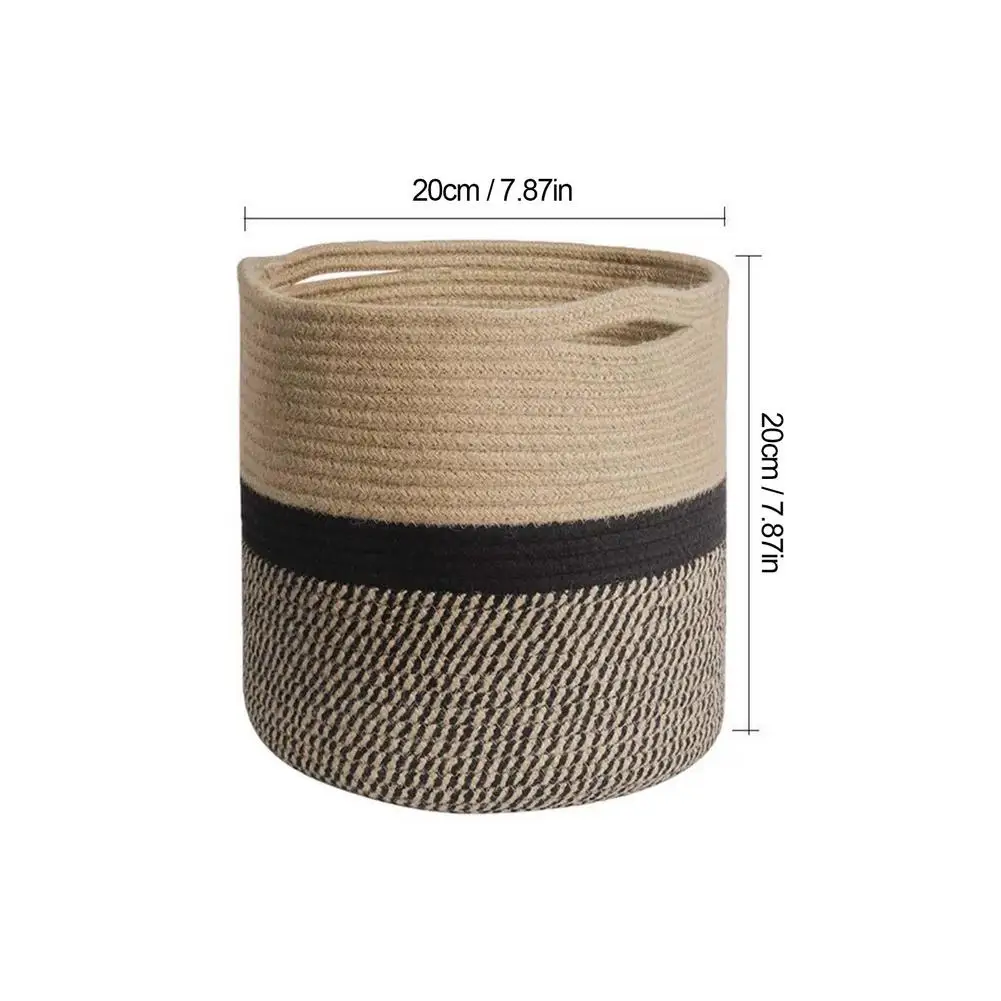 Large Capacity Woven Plant Basket Cotton Rope Flower Pot Holder Storage Organizer For Store Plants Toys Clothes Cosmetics
Large Capacity Woven Plant Basket Cotton Rope Flower Pot Holder Storage Organizer For Store Plants Toys Clothes Cosmetics