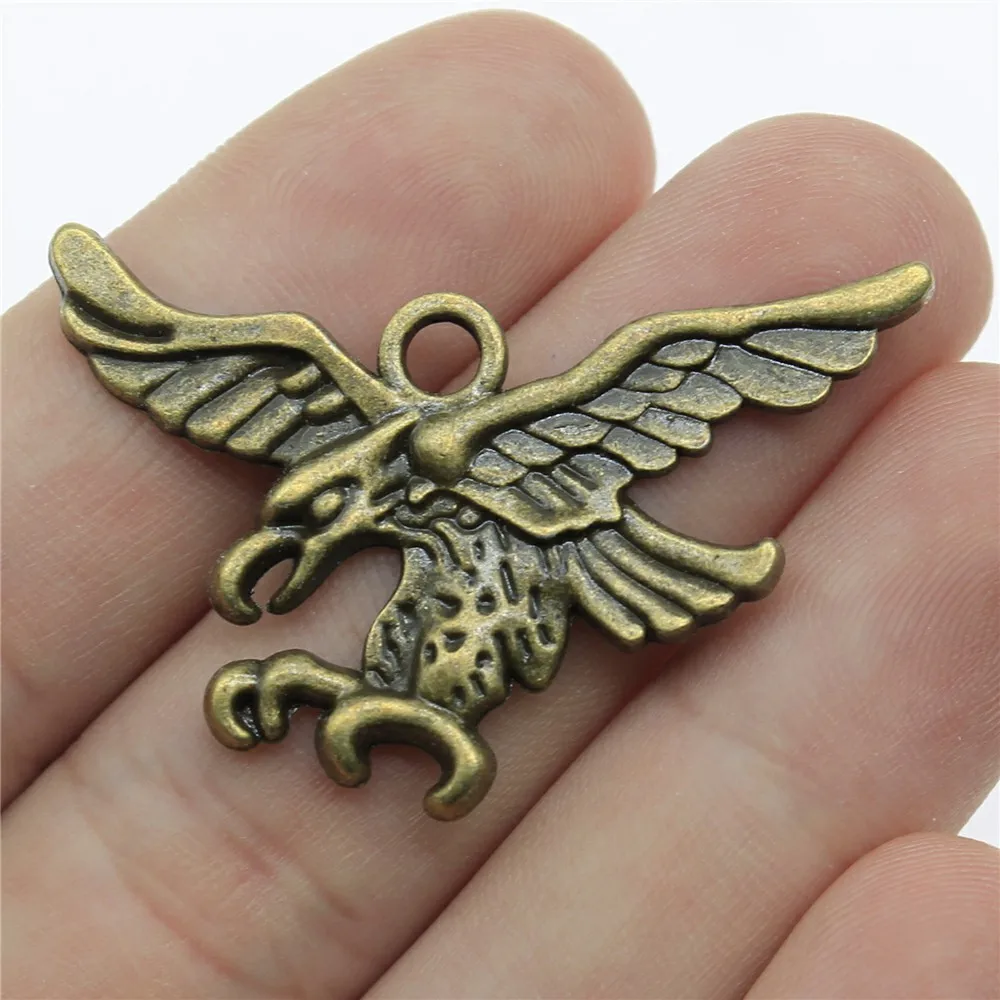 WYSIWYG 4pcs/lot Eagle Charms For Jewelry Making 43x33mm Antique Bronze Plated Accessories
WYSIWYG 4pcs/lot Eagle Charms For Jewelry Making 43x33mm Antique Bronze Plated Accessories