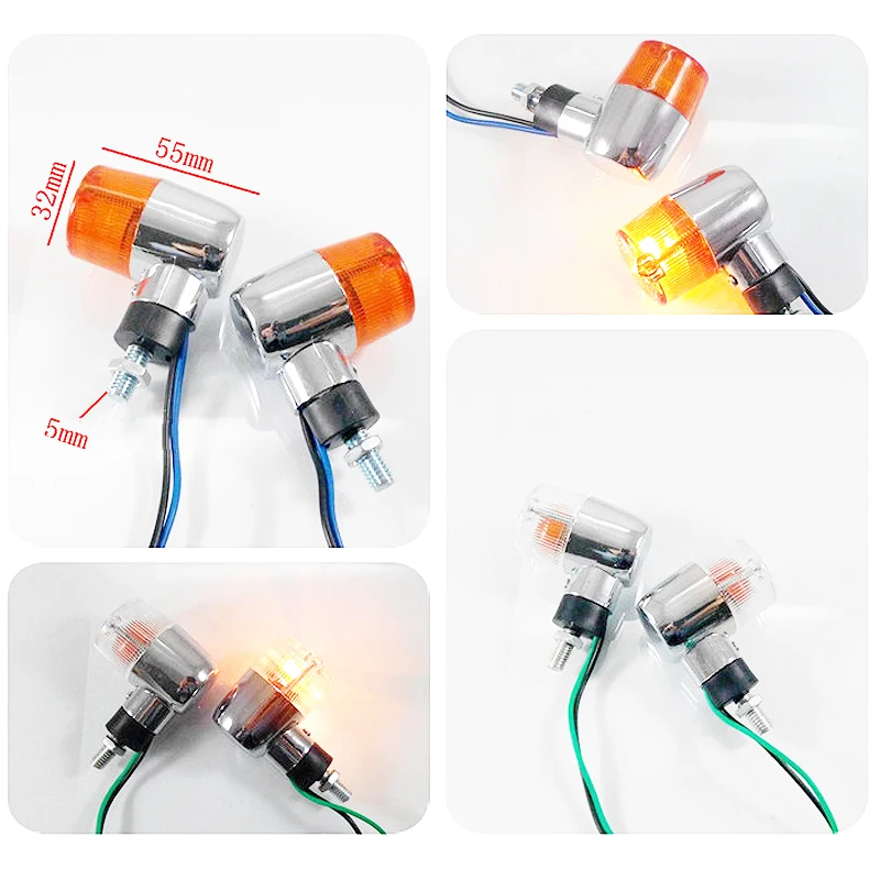 POSSBAY 2 PCS Motorcycle Turn Signal Lights Indicator Lamp Amber Flashers Cafe Racer Turn Lamp 2
POSSBAY 2 PCS Motorcycle Turn Signal Lights Indicator Lamp Amber Flashers Cafe Racer Turn Lamp 2