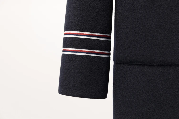 Fashion Classic Mid Long 2020 New Slim Wool Coat Wide-waisted Student Coat Solid V-neck Applique Dark Blue Women Coat Spring
Fashion Classic Mid Long 2020 New Slim Wool Coat Wide-waisted Student Coat Solid V-neck Applique Dark Blue Women Coat Spring