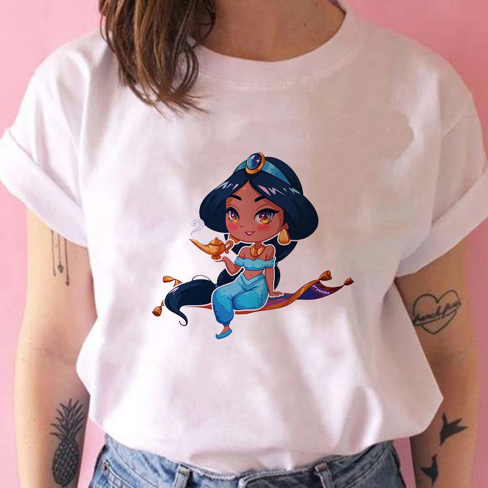 Jasmine Princess Printed Women Tee Shirt Trendy Cartoon Disney Brand Neck Short Sleeve Exquisite Minimalist Y2k Fashion T Shirt
Jasmine Princess Printed Women Tee Shirt Trendy Cartoon Disney Brand Neck Short Sleeve Exquisite Minimalist Y2k Fashion T Shirt