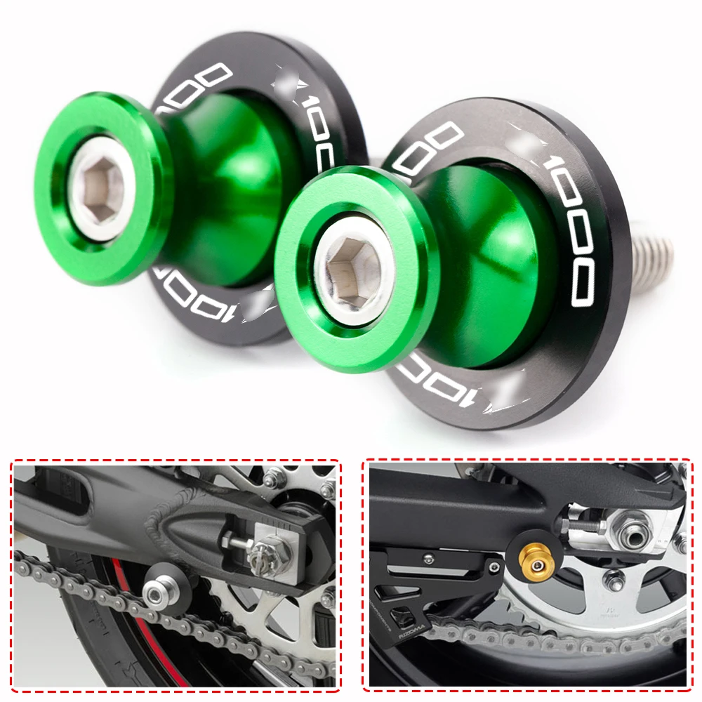 Пара катушек для мотоцикла Z 650 900 800 400 8 мм винты Слайдеры KAWASAKI Z650 Z900 Z800 Z400