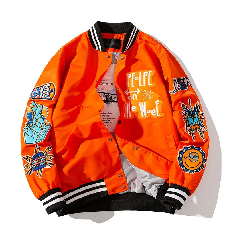 Hip Hop Patchwork Baseball Jackets Mens Letter Daisy Flowers Patch Leather Bomber Jackets Men Spring Oversized Streetwear Coats
Hip Hop Patchwork Baseball Jackets Mens Letter Daisy Flowers Patch Leather Bomber Jackets Men Spring Oversized Streetwear Coats