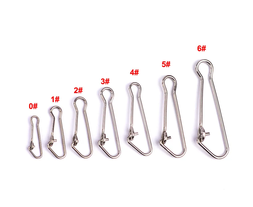 100pcs Fishing Snap 0# 1# 2# 3# 4# 5# 6# Fishing Barrel Swivel Hooked Safety Snap Pin Connector Swivel Snap Fishing Accessories
100pcs Fishing Snap 0# 1# 2# 3# 4# 5# 6# Fishing Barrel Swivel Hooked Safety Snap Pin Connector Swivel Snap Fishing Accessories