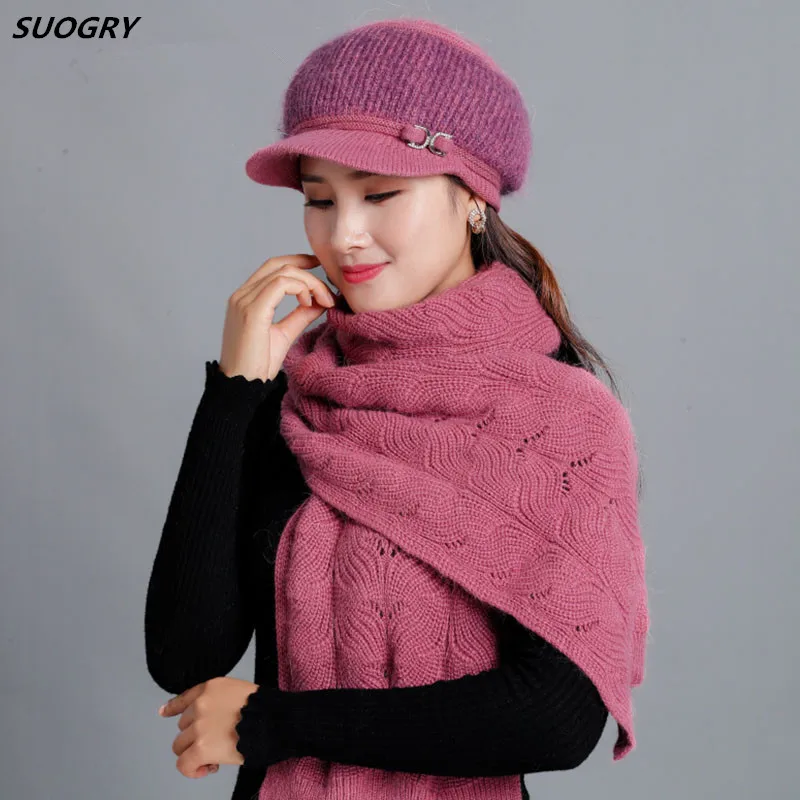 Новинка 2018, вязаная зимняя шапка и шарф из кроличьего меха, женские облегающие шапки, толстый хлопковый женский шарф, теплые зимние аксессуа... 
Новинка 2018, вязаная зимняя шапка и шарф из кроличьего меха, женские облегающие шапки, толстый хлопковый женский шарф, теплые зимние аксессуа...