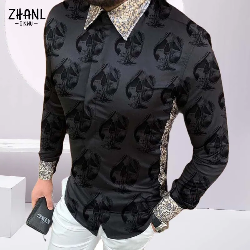 Black Men's slim fit formal shirt Men Fashion Turn-down Collar Buttoned long sleeve male shirt Casual vintage clothes Streetwear
Black Men's slim fit formal shirt Men Fashion Turn-down Collar Buttoned long sleeve male shirt Casual vintage clothes Streetwear
