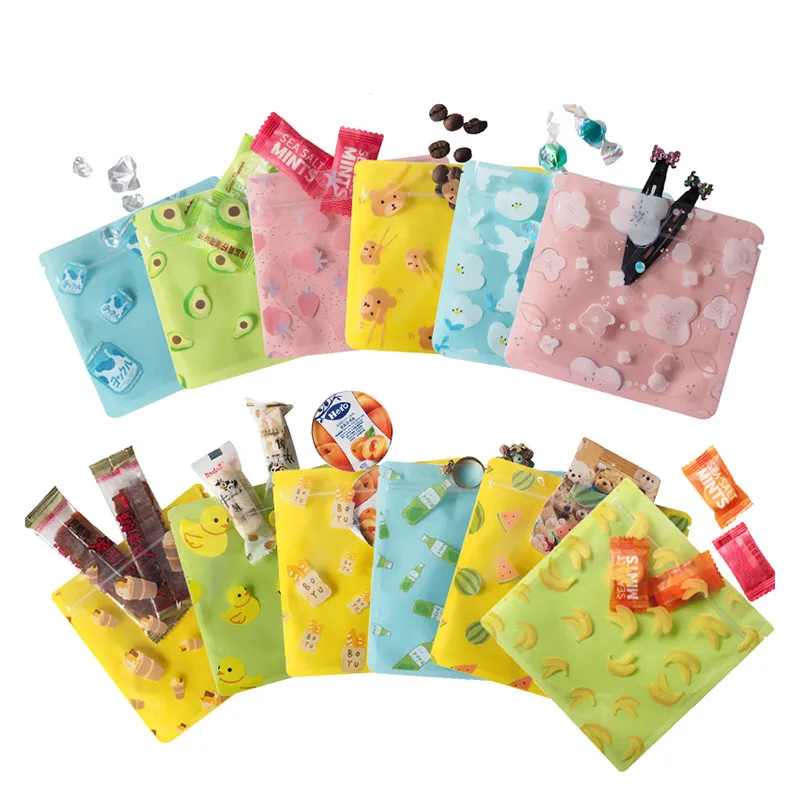 100pcs Cartoon self-sealing bag cute small gift wrapping bag small bag mini biscuit snack food sealed bag transparent
100pcs Cartoon self-sealing bag cute small gift wrapping bag small bag mini biscuit snack food sealed bag transparent
