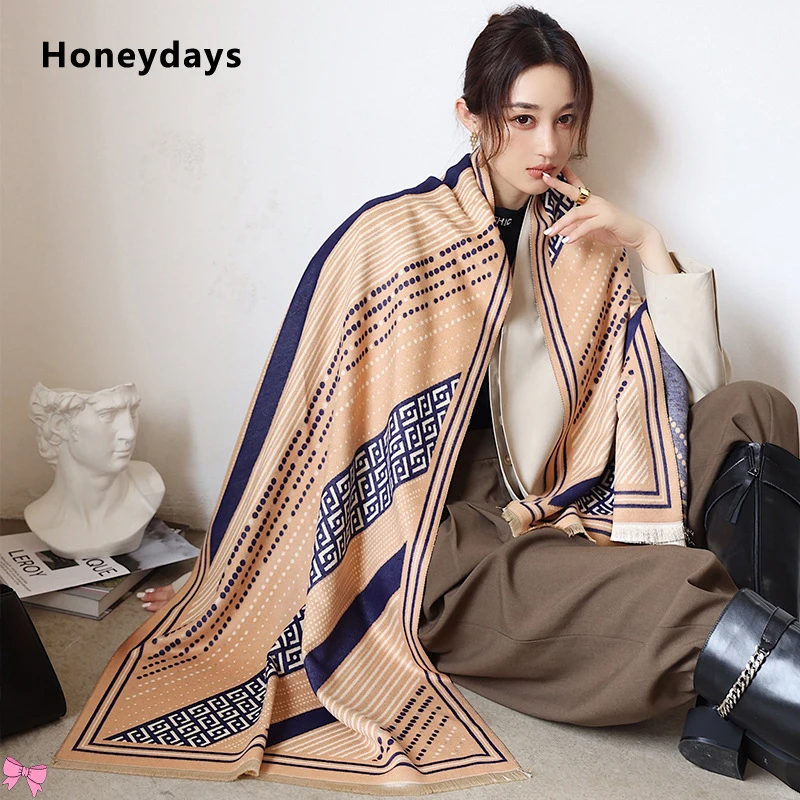 New Luxury Brand Check Printed Cashmere Scarf Ladies Double Sided Pashmina Thick Shawl Travel Warmth Wraps Cape Quality Poncho
New Luxury Brand Check Printed Cashmere Scarf Ladies Double Sided Pashmina Thick Shawl Travel Warmth Wraps Cape Quality Poncho