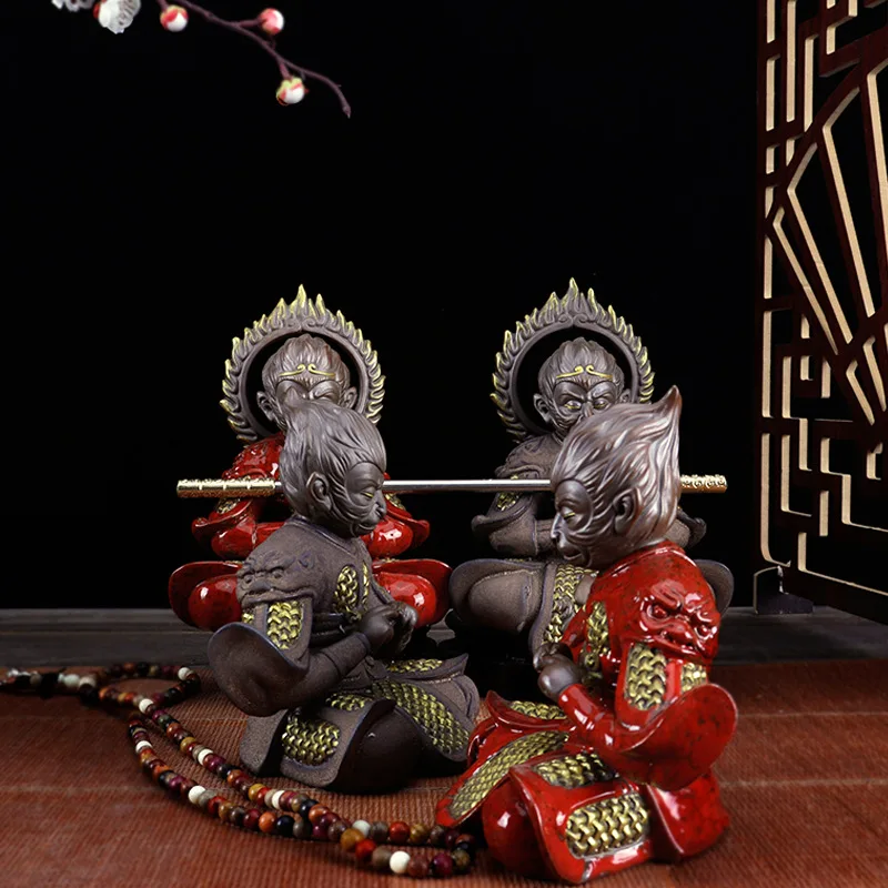 Керамика обезьяна статуя короля, чайный набор из Ретро Король обезьян скульптуры ручной работы, украшения дома Рыбный бак для ландшафтного ...
Керамика обезьяна статуя короля, чайный набор из Ретро Король обезьян скульптуры ручной работы, украшения дома Рыбный бак для ландшафтного ...