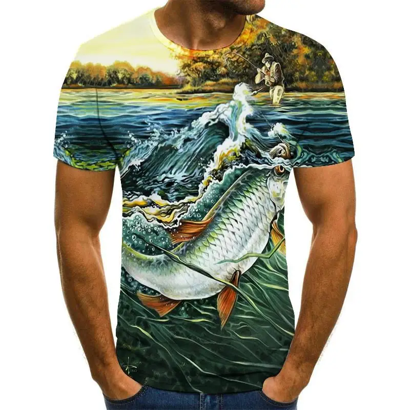 2021 New Summer 3D Printed Fish Pattern Men And Women Casual T-Shirt Fashion Trend Youth Cool Men T-Shirts Hip Hop Short Sleeve
2021 New Summer 3D Printed Fish Pattern Men And Women Casual T-Shirt Fashion Trend Youth Cool Men T-Shirts Hip Hop Short Sleeve