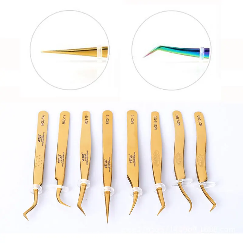 VETUS Eyelash Tweezers High Precision Anti-static Tweezer Professional for 3D Volumn Eyelash Extension Makeup Excellent Closure
VETUS Eyelash Tweezers High Precision Anti-static Tweezer Professional for 3D Volumn Eyelash Extension Makeup Excellent Closure