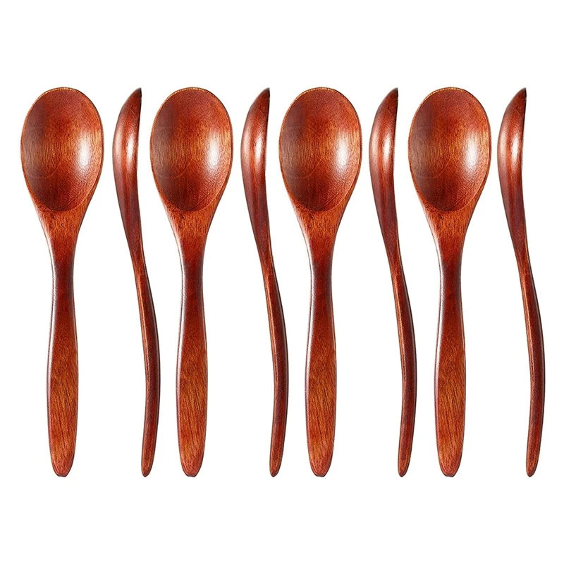 8 Pieces Wooden Spoons for Eating Natural Soup Wood Spoons Cooking Wooden Teaspoon Condiment Spoons for Mixing Honey Tea
8 Pieces Wooden Spoons for Eating Natural Soup Wood Spoons Cooking Wooden Teaspoon Condiment Spoons for Mixing Honey Tea