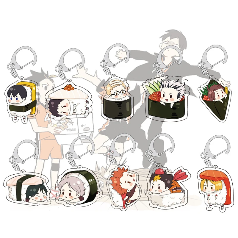 Key Chain Acrylic Haikyuu!! Anime Sushi A Series of School Bag Pendant Keyring Customizable 2022 New Year
Key Chain Acrylic Haikyuu!! Anime Sushi A Series of School Bag Pendant Keyring Customizable 2022 New Year
