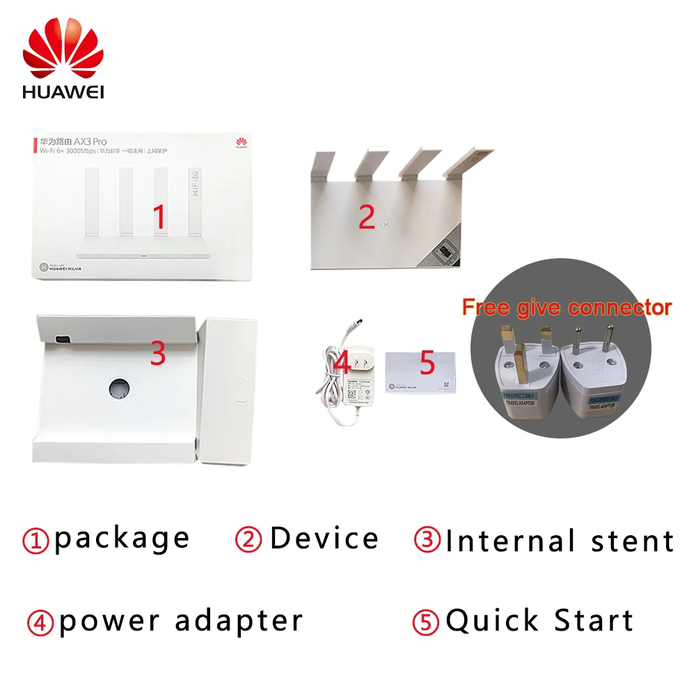 Huawei AX3 /AX3 PRO Router Wifi 6 + 3000mbps 2.4G & 5G Quad Core Wi-Fi Smart Home Mesh Router
Huawei AX3 /AX3 PRO Router Wifi 6 + 3000mbps 2.4G & 5G Quad Core Wi-Fi Smart Home Mesh Router