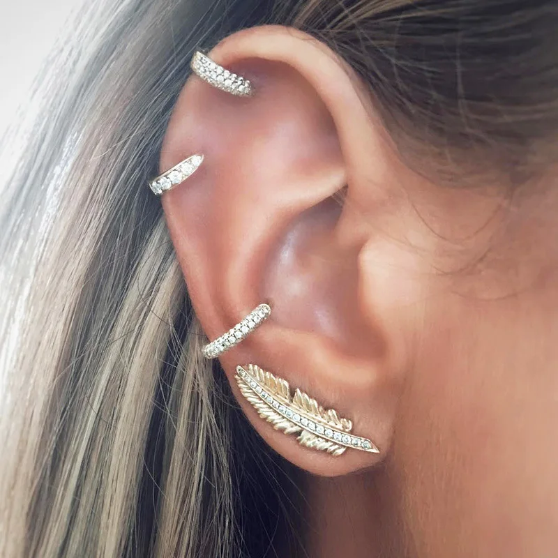 4 Pcs/Set Retro Stub Earrings Set Fashion Golden Feather Earrings Little Circle Crystal Leaf Rhinestones Jewelry Women Bohemia
4 Pcs/Set Retro Stub Earrings Set Fashion Golden Feather Earrings Little Circle Crystal Leaf Rhinestones Jewelry Women Bohemia