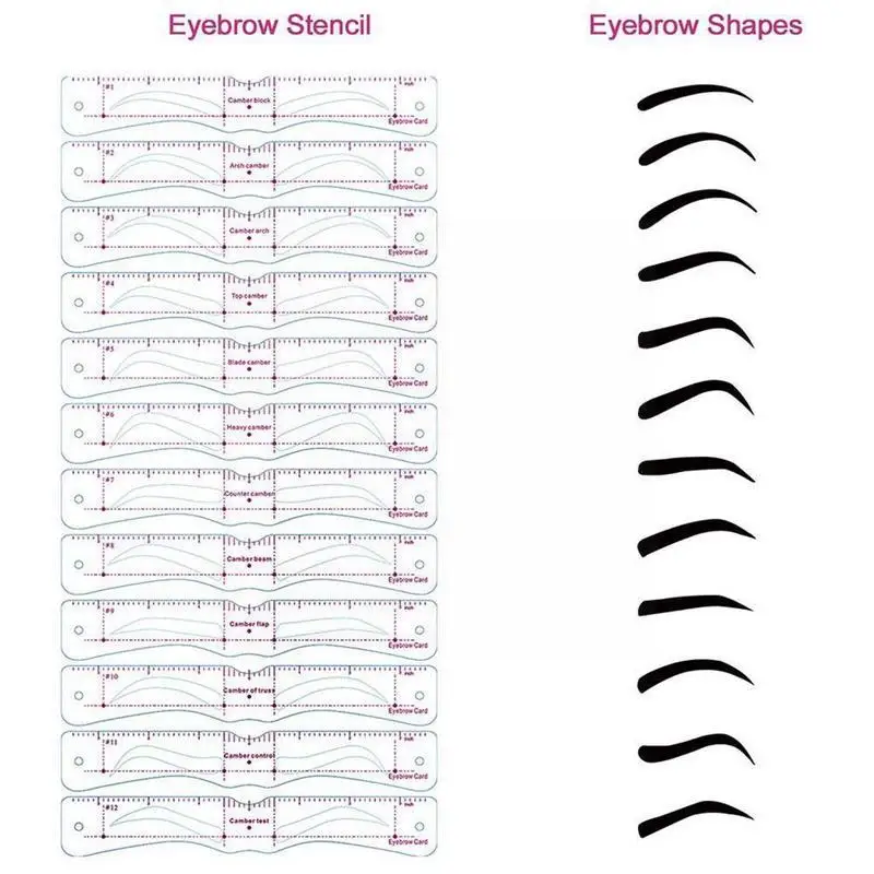 12Pcs/set Reusable Eyebrow Stencil Set Eye Brow DIY Drawing Makeup Tools For Women Beauty Eyebrow yebrow W8H4
12Pcs/set Reusable Eyebrow Stencil Set Eye Brow DIY Drawing Makeup Tools For Women Beauty Eyebrow yebrow W8H4