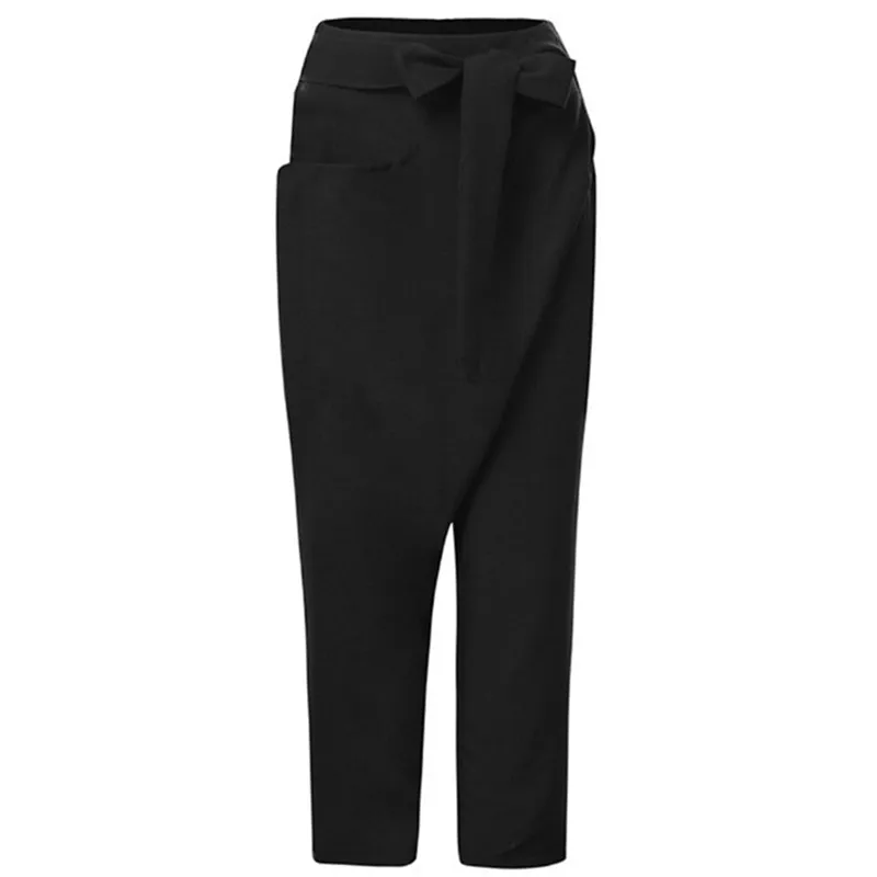 Harem Pants Plus Size S-2XL Women's Casual Loose High Waist Lace Up Strap Solid One Side Pocket Trousers Comfort Pants
Harem Pants Plus Size S-2XL Women's Casual Loose High Waist Lace Up Strap Solid One Side Pocket Trousers Comfort Pants
