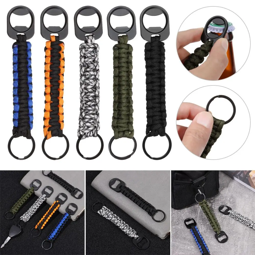 EDC Tool Emergency Knot Military Paracord Cord Camping Survival Kit Bottle Opener Keyring Rope Keychain Key Chain Ring
EDC Tool Emergency Knot Military Paracord Cord Camping Survival Kit Bottle Opener Keyring Rope Keychain Key Chain Ring