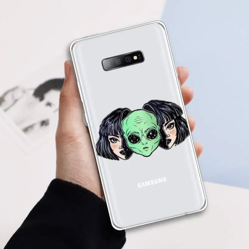 Cute Cartoon alien space Phone Case Transparent For Samsung Galaxy A71 A21s S8 S9 S10 plus note 20 ultra
Cute Cartoon alien space Phone Case Transparent For Samsung Galaxy A71 A21s S8 S9 S10 plus note 20 ultra