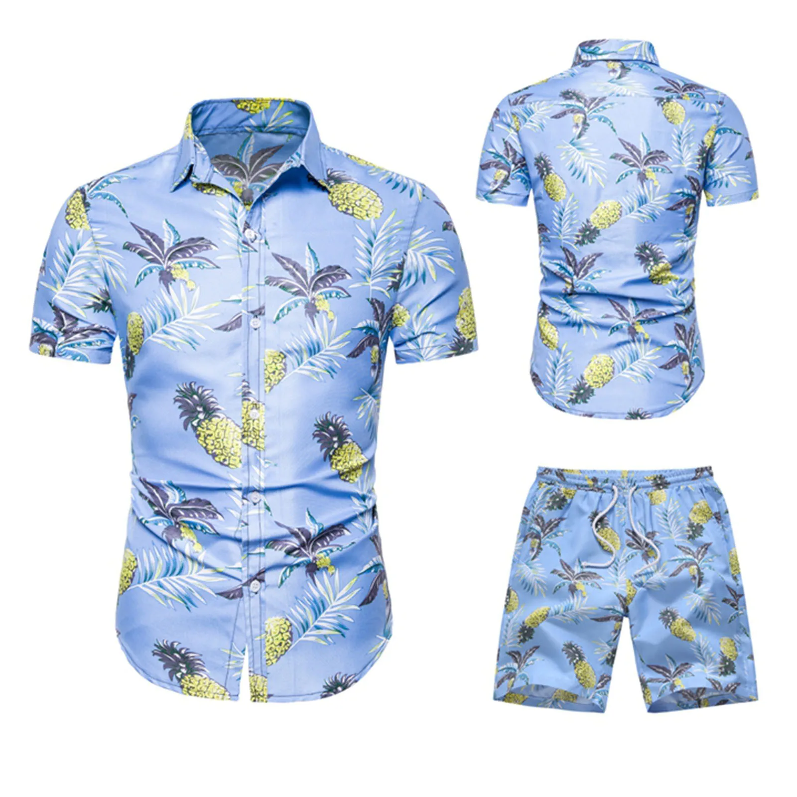 Summer Fashion Trendy Print Sets Mens Hawaii Shorts Shirt Clothes Casual Lapel Floral Shirt Beach Short Sleeve Suit 2 Piece A40
Summer Fashion Trendy Print Sets Mens Hawaii Shorts Shirt Clothes Casual Lapel Floral Shirt Beach Short Sleeve Suit 2 Piece A40