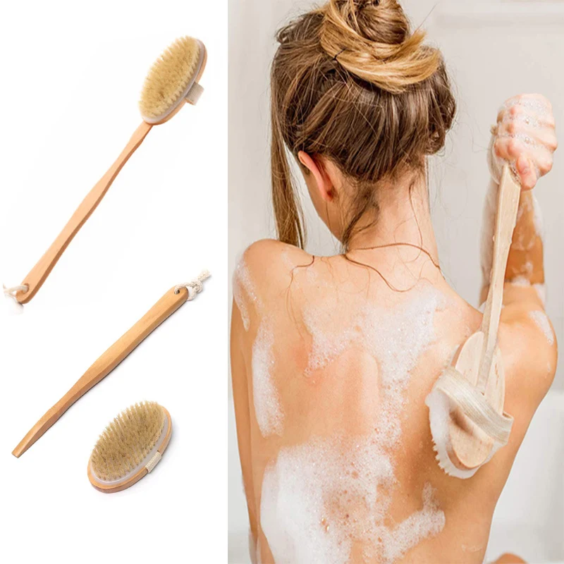 Detachable Wooden Long Handle Back Scrubber for Shower Cellulite & Lymphatic Massage Dry Wet Brush Boar Bristle Body Bath Brush
Detachable Wooden Long Handle Back Scrubber for Shower Cellulite & Lymphatic Massage Dry Wet Brush Boar Bristle Body Bath Brush