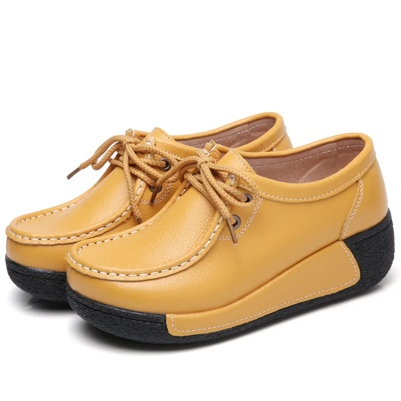Women Flats Comfortable Loafers Shoes Woman Breathable Leather Lace-up Sneakers Women Fashion Black Soft Casual Shoes Female
Women Flats Comfortable Loafers Shoes Woman Breathable Leather Lace-up Sneakers Women Fashion Black Soft Casual Shoes Female