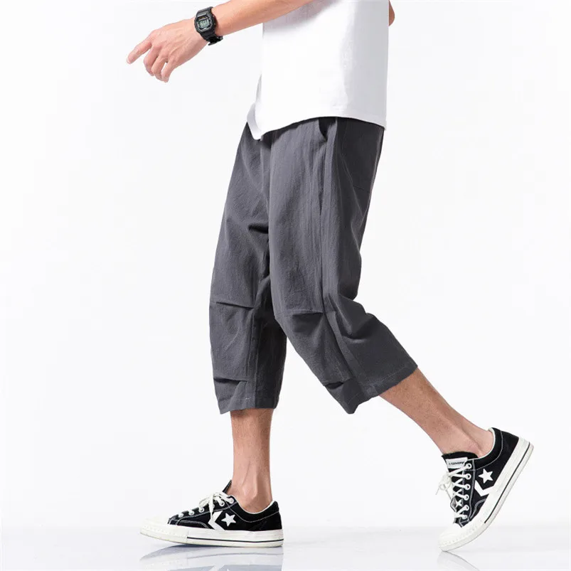 Men's high quality casual pants 2022 summer new fashion Chinese style loose cotton linen cropped pants Plus Size M-8XL
Men's high quality casual pants 2022 summer new fashion Chinese style loose cotton linen cropped pants Plus Size M-8XL