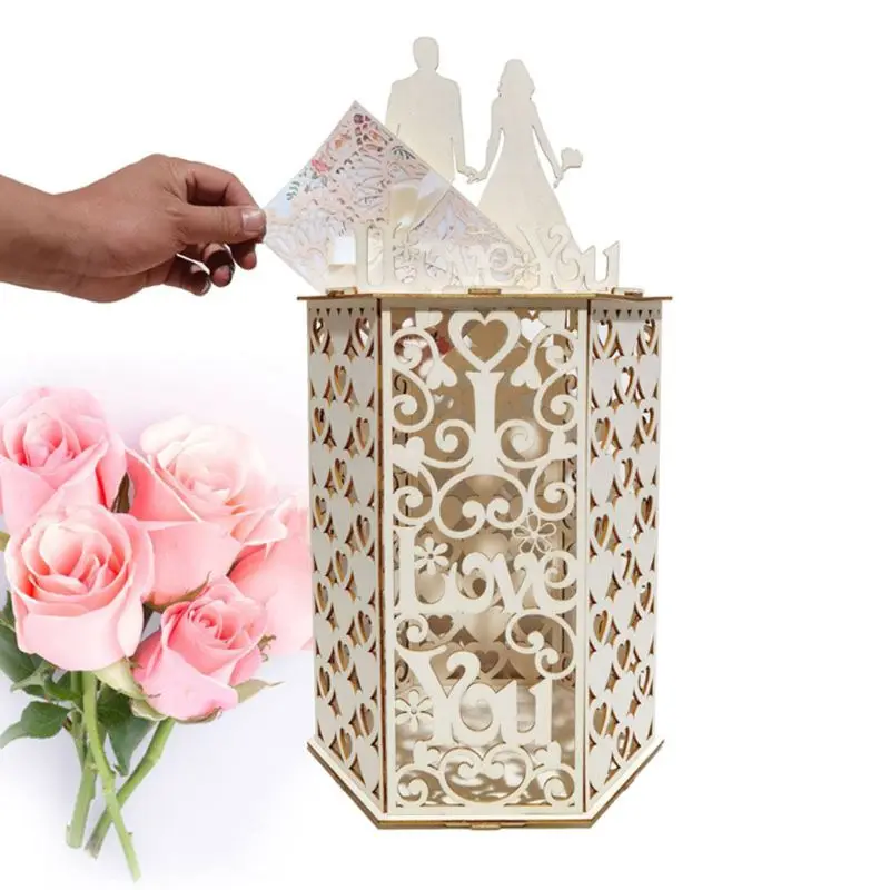 DIY Wooden Wedding Card Box Rustic Greeting Sign Holder for Anniversary Baby Shower Birthday Party Supplies P82C
DIY Wooden Wedding Card Box Rustic Greeting Sign Holder for Anniversary Baby Shower Birthday Party Supplies P82C