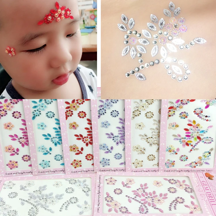 New DIY Children's Performance Resin Rhinestone Face Sticker Acrylic Colorful Face Stickers Flower Latin Crystal Diamond Sticker
New DIY Children's Performance Resin Rhinestone Face Sticker Acrylic Colorful Face Stickers Flower Latin Crystal Diamond Sticker